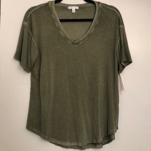 Abound Distressed Olive T-shirt